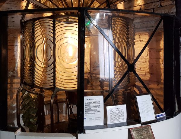The fresnel lens from Noss Head lighthouse, now in Wick Heritage Centre