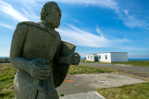 The statue of Earl Henry St Claire at Noss Head